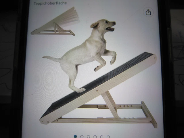 Haustiertreppe Hunderampe Hundetreppe Katzentreppe Hundetreppe Faltbar aus Holz