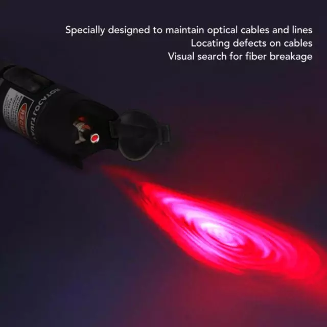 Fiber Optic Cable Tester VFL Red Light Pen 60MW 60KM Visual Fault Locator