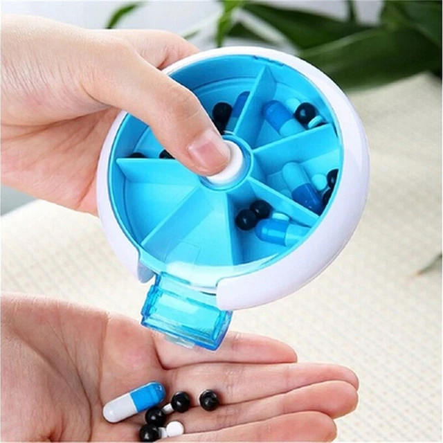 7 Day Travel Pill Box Medicine Tablet Storage Vitamin Dispenser Organiser Nq BII