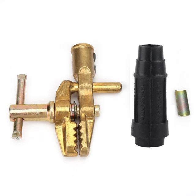 Heavy Duty 600A Brass Welding Earth Ground Cable Clip For Welder Tools