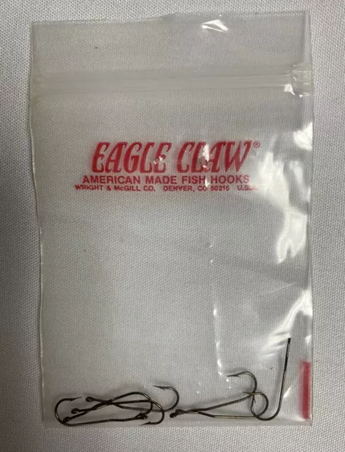 VINTAG WRIGHT & McGill Eagle Claw Size 2 Fishing Hooks Style 295JB - 5  Packs $18.00 - PicClick