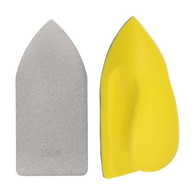 180 Grit Hook and Loop Diamond Hand Polishing Sanding Pad with Backing Holder