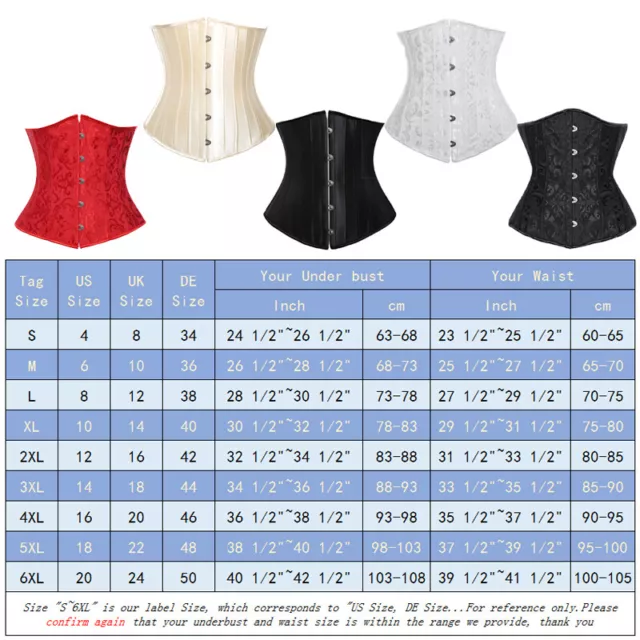 Scarpe da ginnastica sotto il seno corsetto corsetto Shaper corsetto corsetto Body Shaper UK 6~24 2