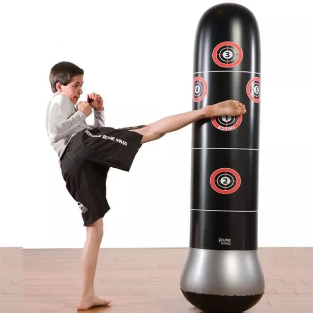 Punching Bag 1.5/m Kids Fitness Boxing Inflatable Vertical Boxing Column Tumbler