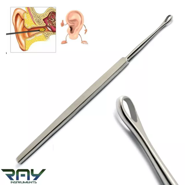 EAR WAX REMOVER MEDICAL EAR CLEANER SURGICAL STAINLESS STEEL PRODUCTS 14cm