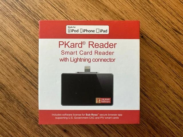 Thursby Apple Plug-in Smart Card Reader with Lightning Connector Including