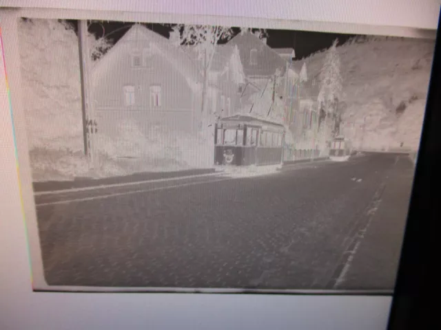 orig.Negativ-WEIMAR-STRAßENBAHN- Triebwagen 36 I - Depot-