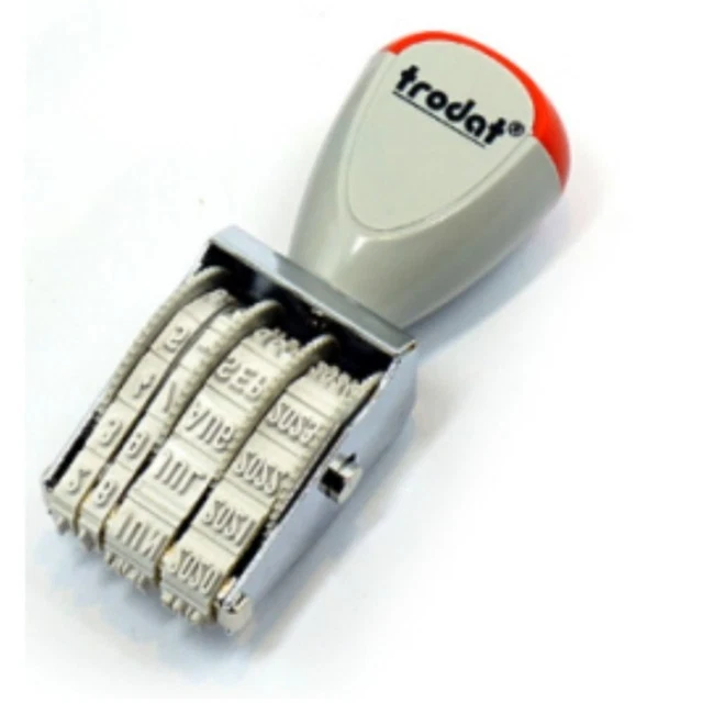 PERSONALIZED DATE STAMP Changeable Business Stamps Roller Roller Stamps ...