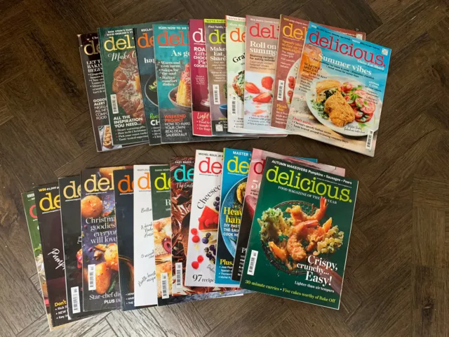 22 Delicious Food Magazine Of The Year Magazines Nov 2020-June 22 + Sept/Oct 22