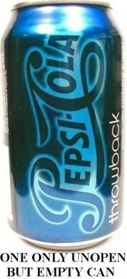 Vintage Pepsi Zurückwerfen USA 2009 Leere Ungeöffnet 355ml Amerika Limitierte