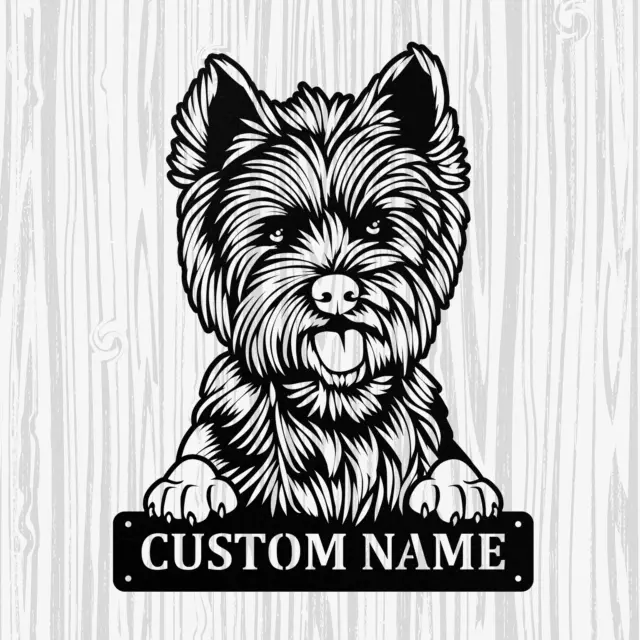 Personalized West Highland White Terrier Metal Sign, Dog Owner Wall Art, Memoria