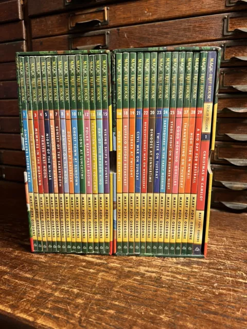 Lot of 30: Magic Tree House Collection Set 1 & 2 Books 1-29 Mary Pope Osborne NM