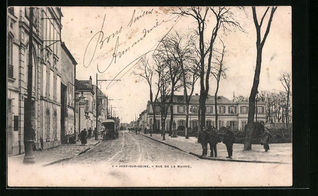 CPA Ivry-sur-Seine, Rue de la Mairie 1903