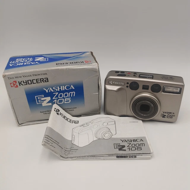 Yashica Kyocera Ez Zoom 105 Af Point & Shoot 35Mm Film Camera /W Box &  Manual £45.00 - Picclick Uk