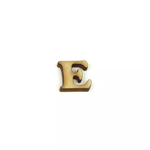 Lettera E in legno cm 1,5