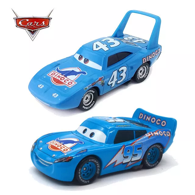 Disney Pixar Cars DiNOco The King&Lightning McQueen 1:55  Diecast Toys Car