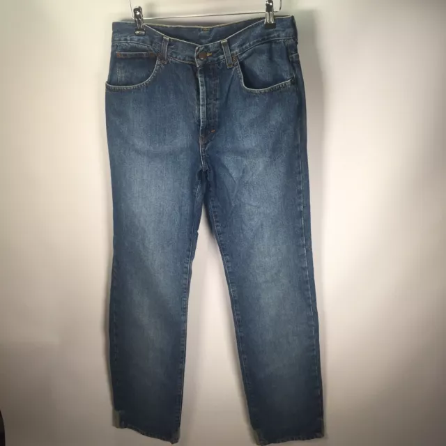 Jeans da uomo blu vintage DKNY Donna Karan taglia 31"" vita/34"" gamba