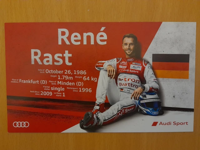Carte Rene Rast 24 Heures Du Mans 2015 Audi #9