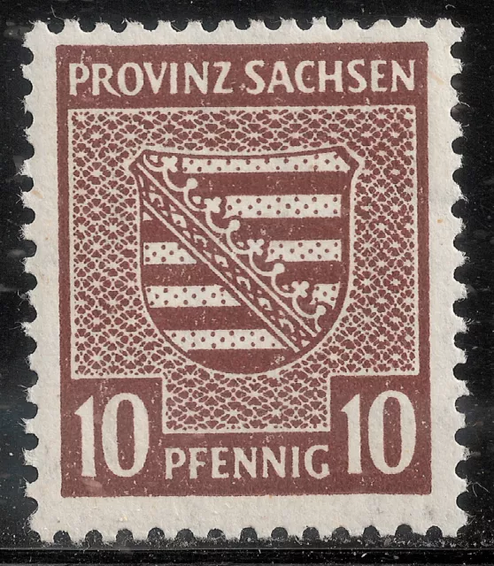 SBZ PROVINZ SACHSEN 78 X a y ** 1945  vom Bogen unter UV gelblich fluoreszierend