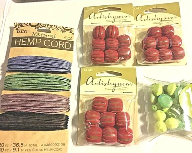 Nuevo Joyería Cordón de cáñamo Ropa artística Cuentas de suada roja Cuentas SKU 035-059