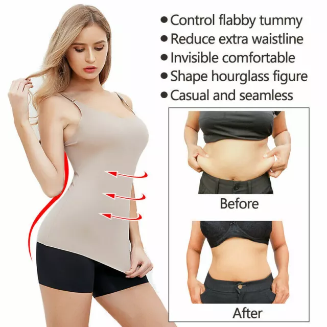 Women's Wasit Trainer Tummy Control Shapewear Tank Tops Seamless Invisible Body  Compression Top Slimming Underwear