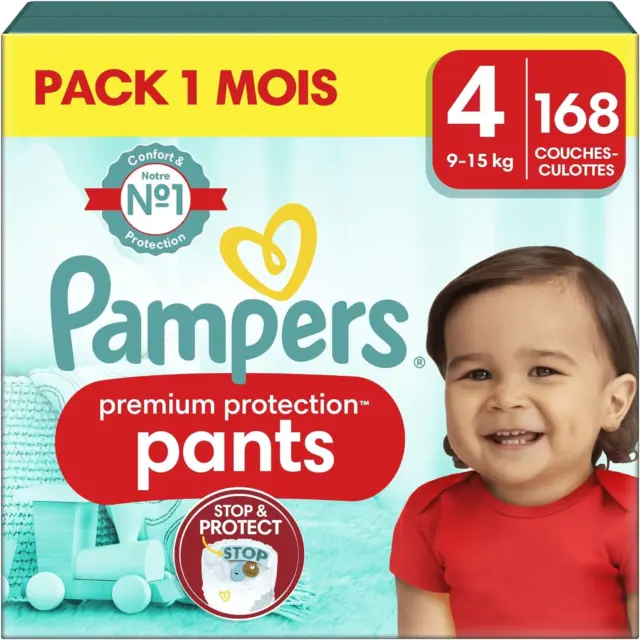 Achat Pampers Premium Protection Pants Couches culottes T5 12 - 17 kg