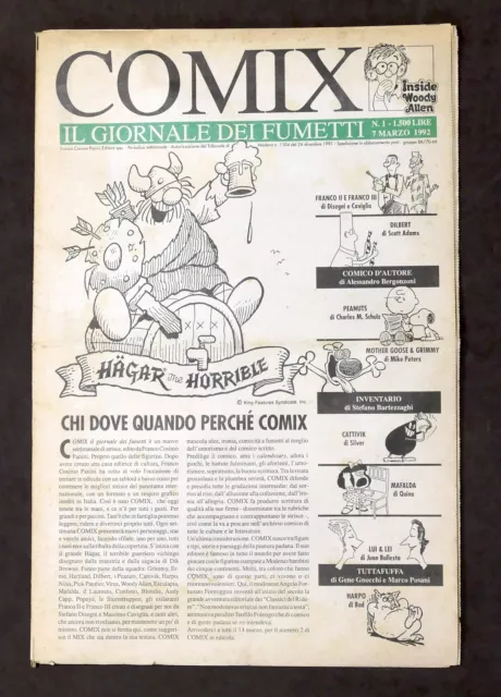 Collezionismo - Comix - Il giornale dei fumetti - Anno I - N° 1 - 7 marzo 1992