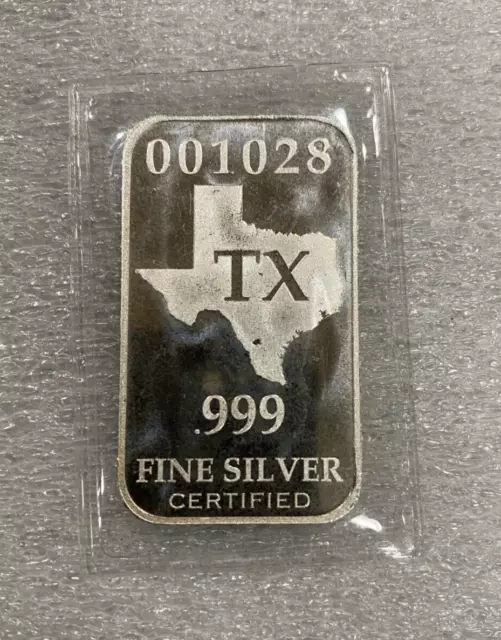 US 50 State Minimum ~~ TEXAS ~~ 1/2 oz .999 SILVER BAR ~ Sealed ~ Federated Mint