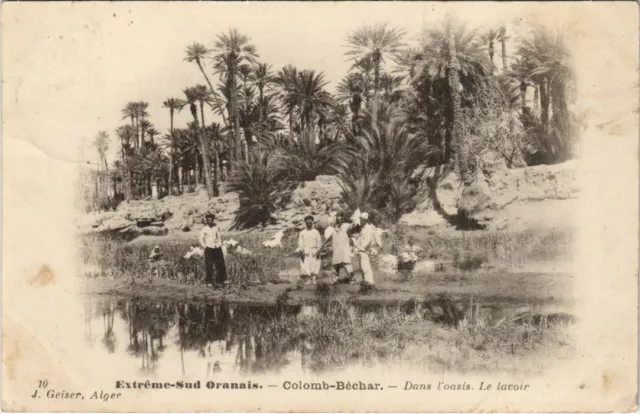CPA AK COLOMB-BECHAR Dans l'Oasis - Le Lavoir ALGERIE (1146012)
