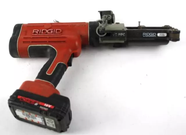 RIDGID MODEL RP210 - Battery Pressing Crimping Tool Stainless Steel & Copper