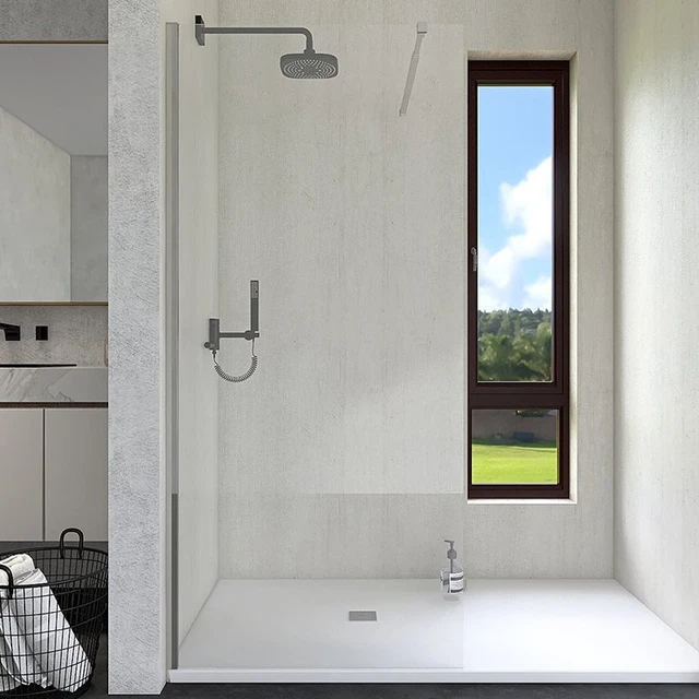 Parete Walk-in 120 cm  Trasparente Reversibile - Spazio