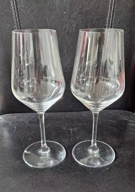 Set Of 2 Stolzle Lausitz Wine Glasses Lead Free Crystal