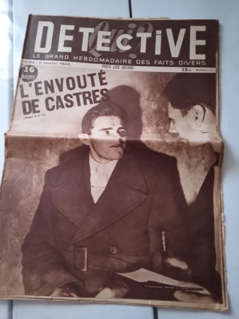 detective no 84 du 5 fevrier 1948 ,l'envoute de castres