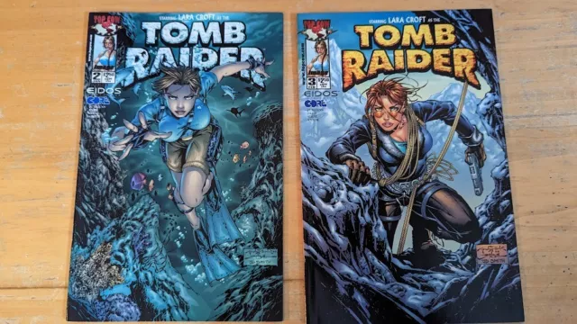 Lara Croft - Tomb Raider #2 & #3 Image/Top Cow/Eidos - Great Condition