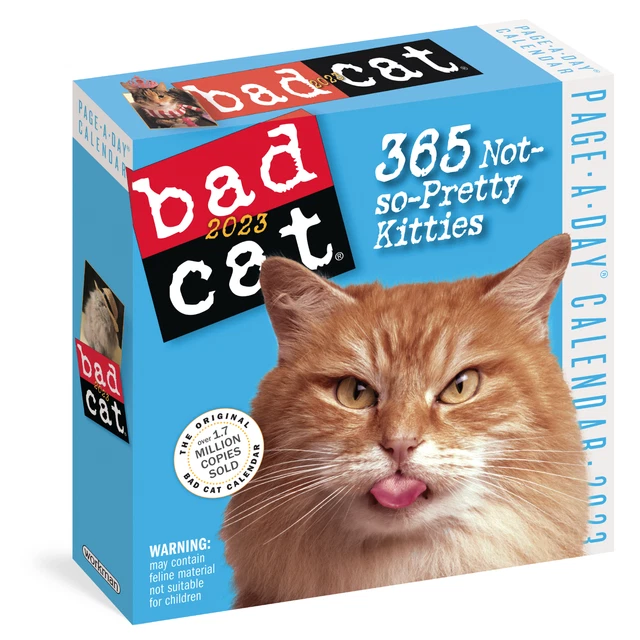 WORKMAN BAD CAT PageADay Calendar 2023 w £6.38 PicClick UK