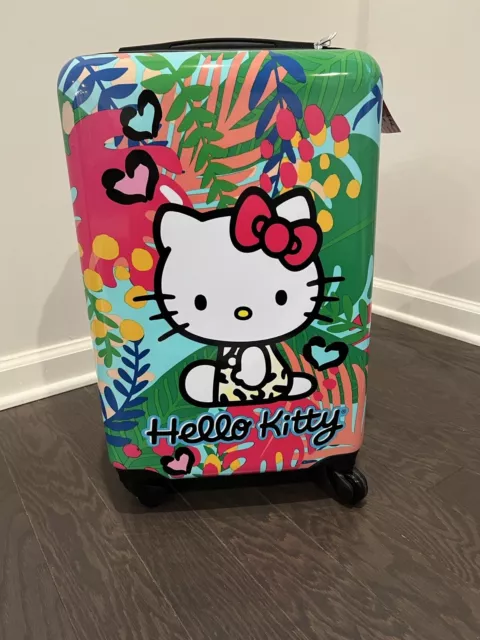 Sanrio Hello Kitty Hardside Spinner Luggage 20" Suitcase Travel Trolley NWT