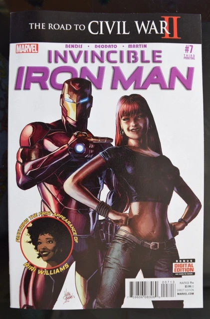 Invincible Iron Man #7 Third Print 1ST APP RIRI WILLIAMS (CAMEO) 3rd NM Marvel