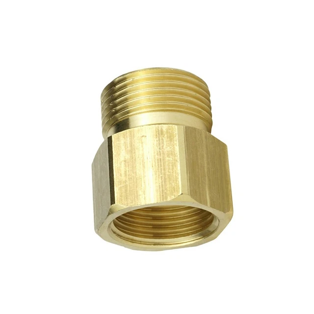 Adattatore Idropulitrice M22 X 1,5 Maschio A 3/8" Femmina | Raccordo In Acciaio Zincato Per Karcher E Altri - 5