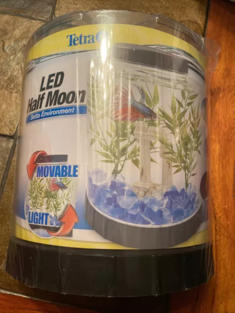 Tetra LED Half Moon Betta Aquarium, 1.1-Gallon