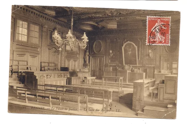 rennes le palais de justice ,la salle des assises