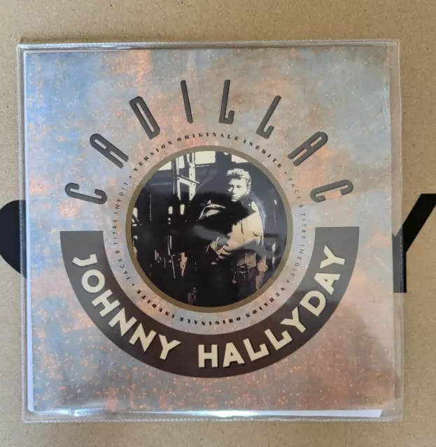 Rare PROMO SP 45T - Johnny Hallyday – Cadillac / 1990 NEUF Jamais Joué (M-/Mint)
