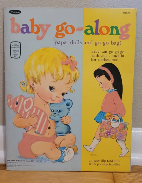 Vintage BABY-GO-ALONG Paper Dolls - Whitman 1968