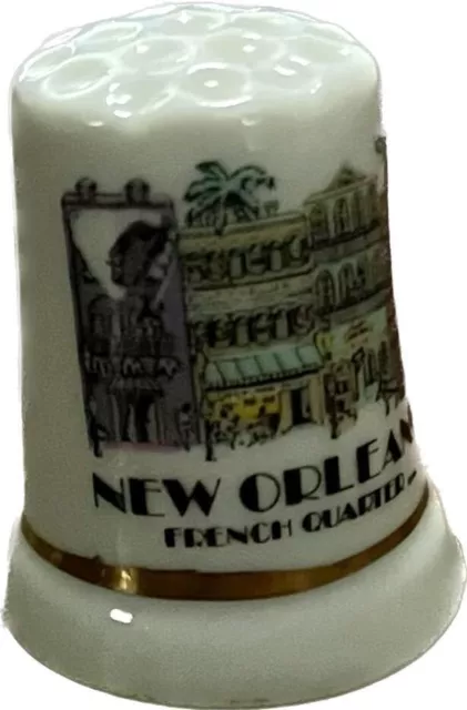 Vintage New Orleans French Quarter Thimble