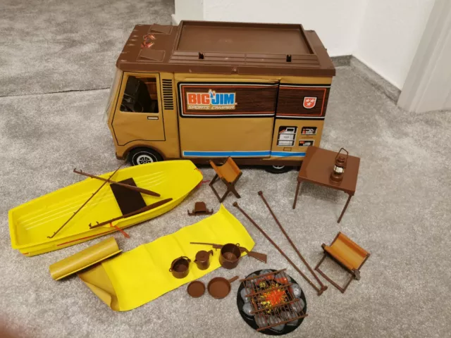 Big Jim Sports Camper mit Zubehör, 1971, Vintage, gebraucht