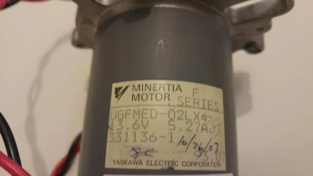 NEW Minertia Series F Servo Motor UGFMED-02LX4 13.6 volts 2