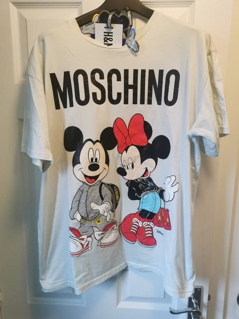 MOSCHINO X HM Disney Mickey Minnie T Shirt Size L Jeremy Scott 22.00 PicClick UK
