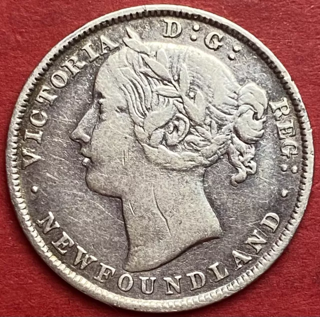 1894 Newfoundland 20 Cents Obverse 1 - VF - Lot#6881