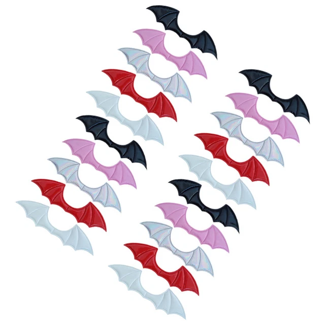 20 piezas Halloween Crafts Bat Wing hágalo usted mismo ala de murciélago decoración del cabello
