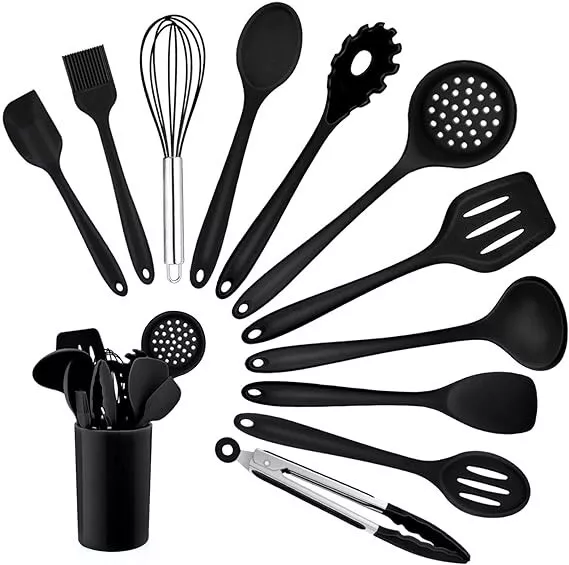 12 Pcs Kitchen Utensils Set Silicone Cooking Nonstick Spatula Turner Spoon Tools