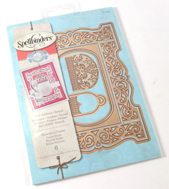 NUEVO - Increíble Papel Hechinillbinders ""Marco Florecido"" Die S6-051